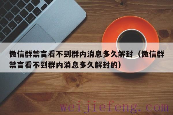 微信群禁言看不到群内消息多久解封（微信群禁言看不到群内消息多久解封的）