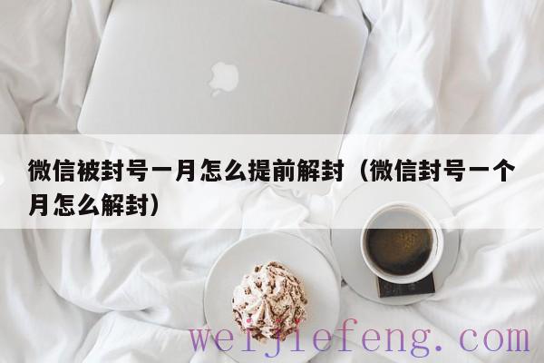 微信被封号一月怎么提前解封（微信封号一个月怎么解封）