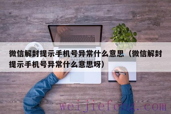 微信解封提示手机号异常什么意思（微信解封提示手机号异常什么意思呀）