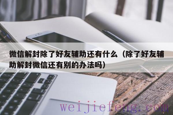 微信解封除了好友辅助还有什么（除了好友辅助解封微信还有别的办法吗）